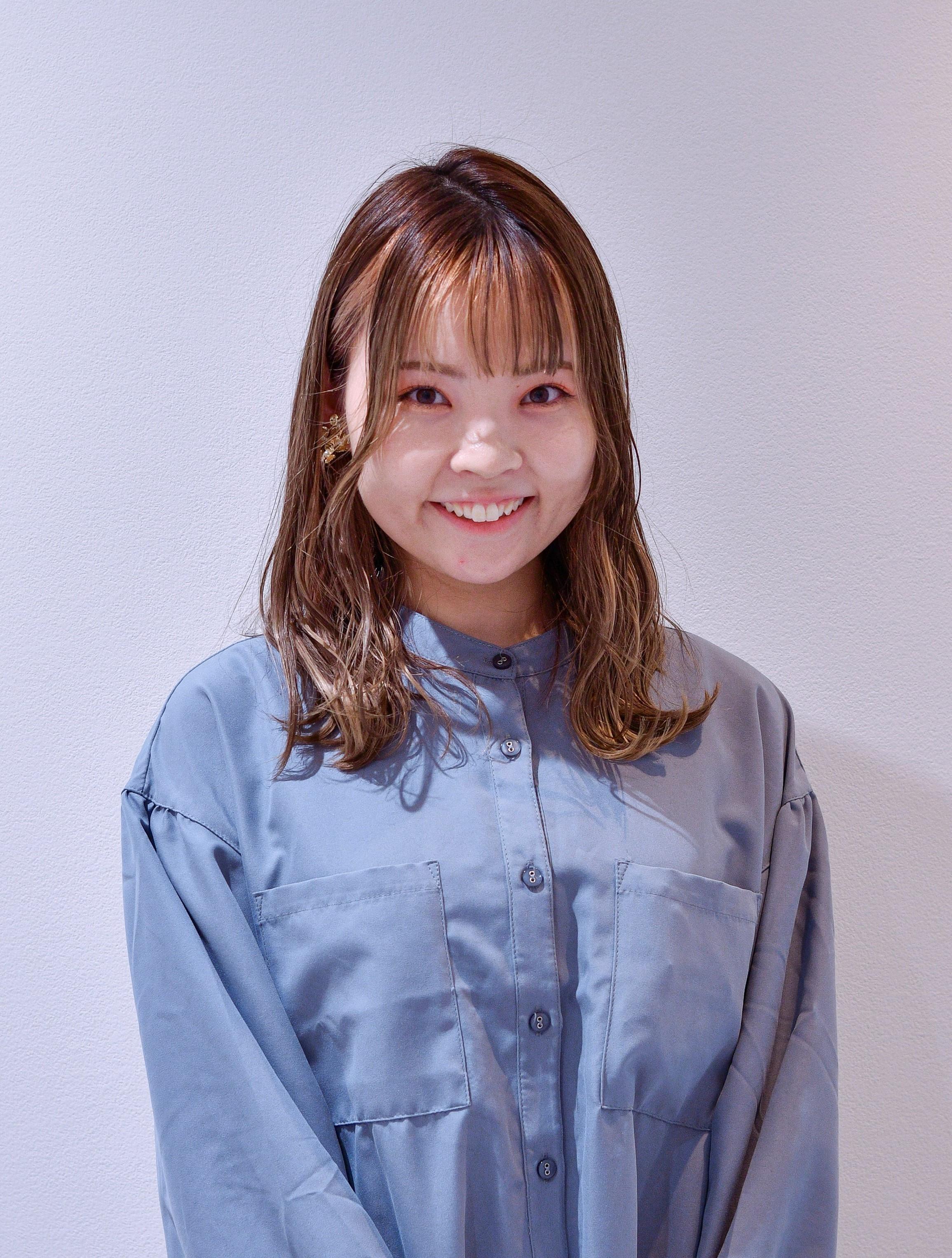 馬場崎妃菜乃　チーフ　６年目　京都理容美容専修学校卒業